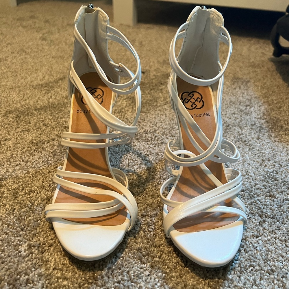 White Strappy Women's Sandals